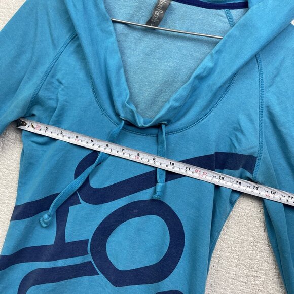 Y2K Joshua Perets Pullover Blue hoodie Sz Small Emo Goth 2000's Oversized Hood - Picture 5 of 12